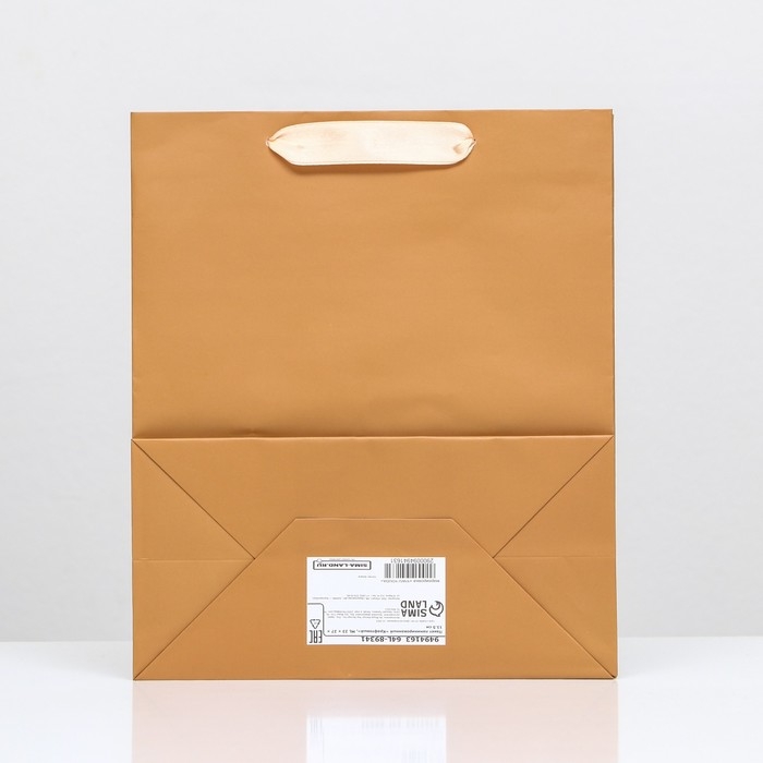 Пакет ламинированный &laquo;Коричневый&raquo;, 23 х 27 х 11.5 см