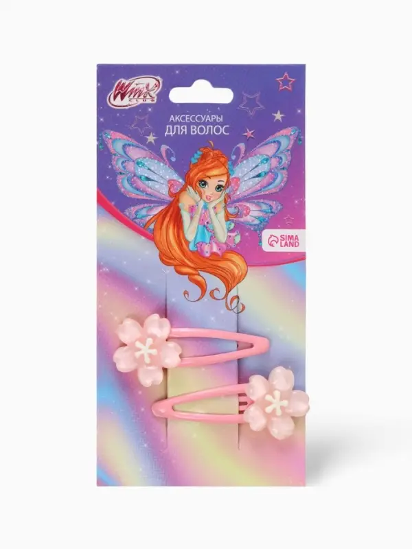Заколка для волос &laquo;Цветы&raquo; 2 шт, Винкс