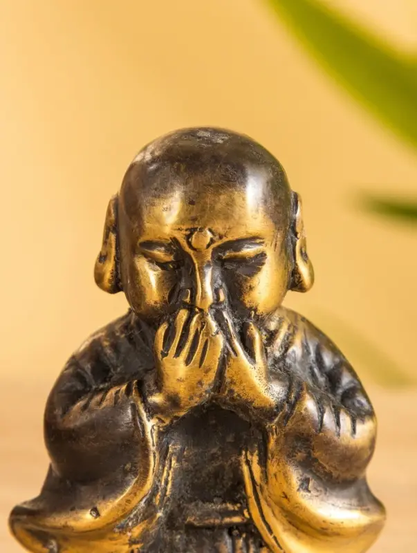 Сувенир бронза "Монах" 5х4х8 см