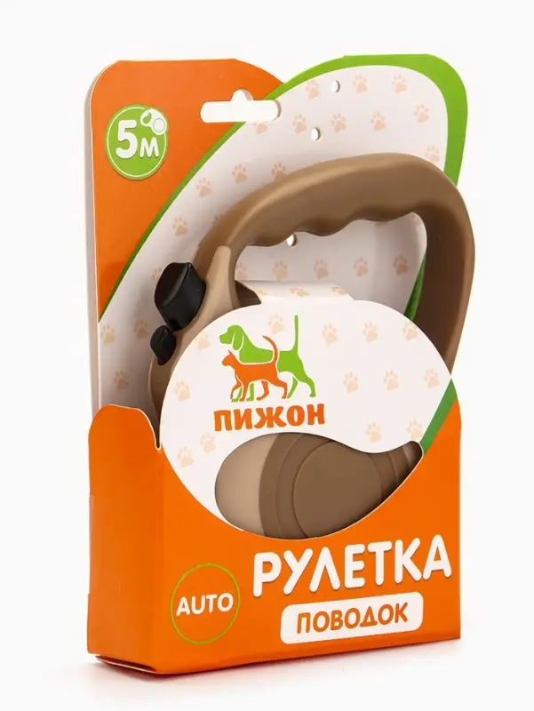 Рулетка "Зарница" , 5 м, до 15 кг, бежевая