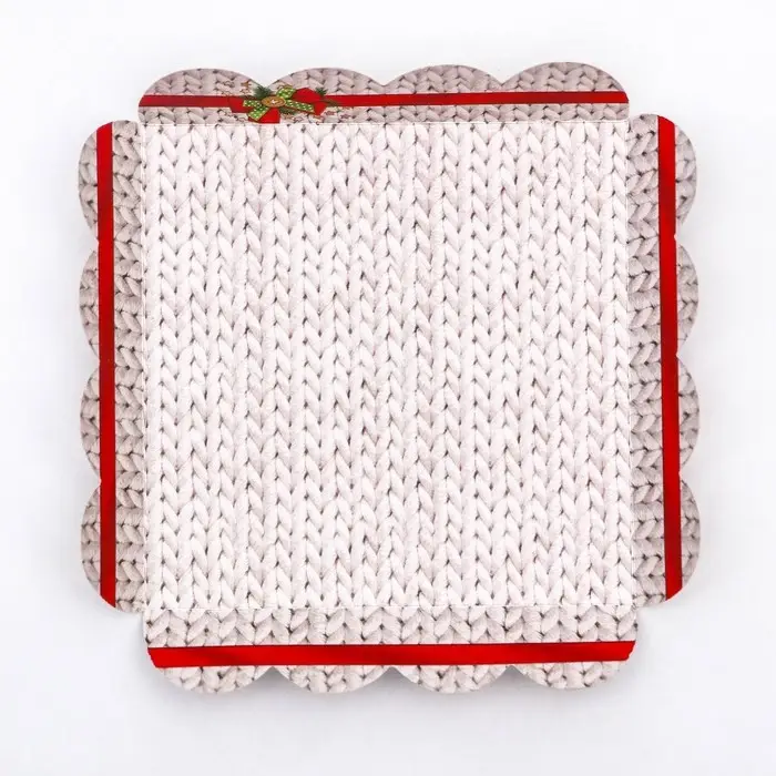 Коробка для печенья, &laquo;Новогодние игрушки&raquo;, 12&times;12&times;3, Новый год