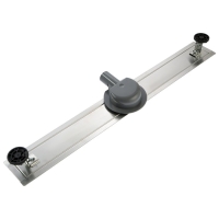 Трап ZEIN engr, c флaнцeм свободного вращ 360&deg;, 7&times;100 см, d=40/50 мм, нерж сталь, сатин