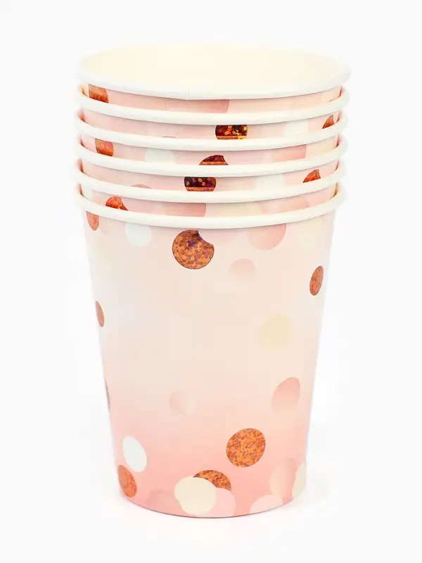 Стакан бумажный одноразовый &laquo;Розовая дымка&raquo;, 250 мл, 6 шт