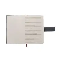 Ежедневник недатированный формат А5, с хлястиком, 128л, линия, пвх, Серый