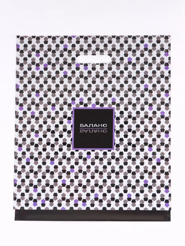 Пакет "Баланс", полиэтиленовый с вырубной ручкой, 40х47 см, 45 мкм