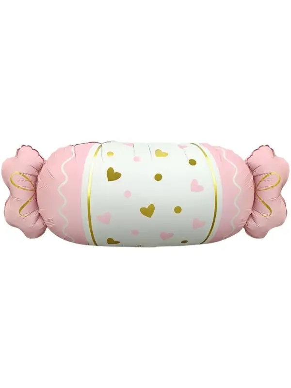 Воздушный шар фольгированный 34" &laquo;Конфета&raquo;, розовый сатин