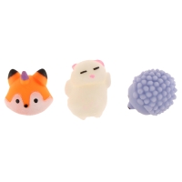 Мялка-антистресс &laquo;Зверята&raquo; в яйце, набор 3 шт, цвета МИКС