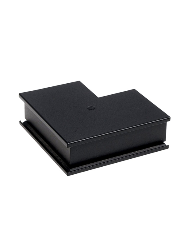 Коннектор угловой для магнитного шинопровода, серия "Broad", открытый монтаж, алюминий