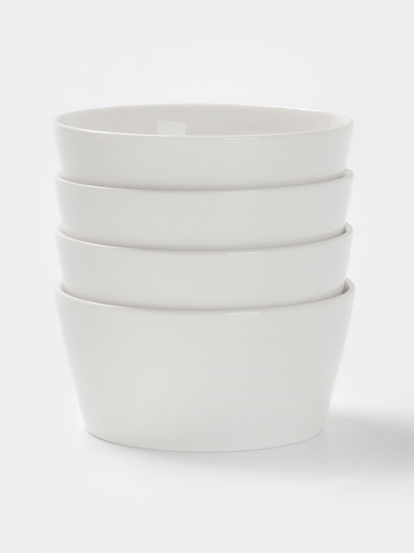 Набор салатников 4 шт 12х6 см Magistro "White Snow" 380 мл