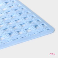 Коврик противоскользящий в ванну на присосках Доляна &laquo;Клеточка&raquo;, 50&times;50 см, цвет МИКС