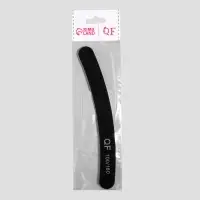 Пилка для ногтей, бумеранг, 100/180 грит, 18 см, чёрная