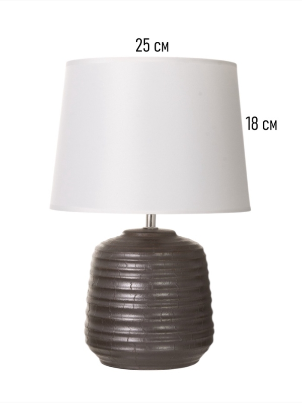 Настольная лампа "Жосефина" 1х15Вт Е14 серебро 25х25х36см