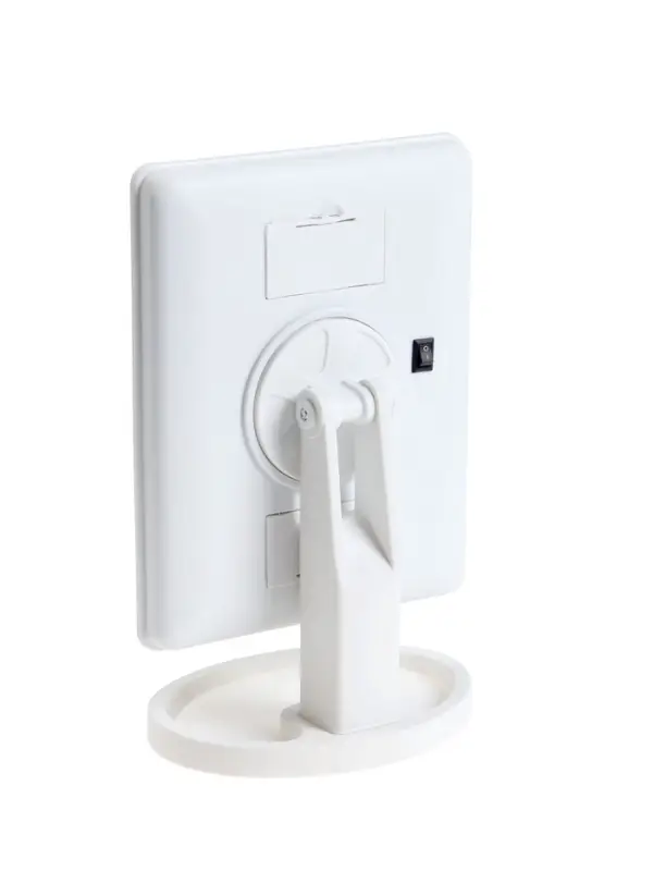 Зеркало KZ-06, подсветка, 26.5 х 16 х 12 см, 22 диода, сенсорная кнопка, белое