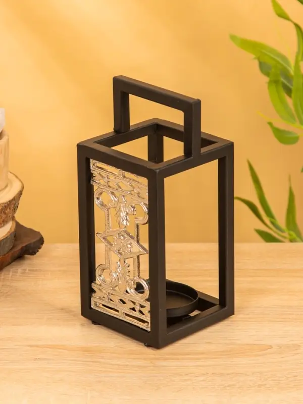 Подсвечник фонарь "Геральдика" 11х11х24,5 см, d 7,5 см, алюминий, железо