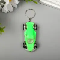 Фонарик брелок для ключей на кольце &laquo;Машина-болид&raquo;, мигает, 6.5&times;1.8&times;2.8 см, МИКС
