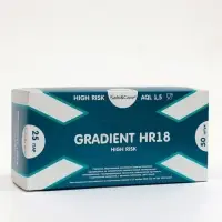 Перчатки медицинские High Risk, латексные, темно-синие 18 гр/шт, р-р M, 25пар (2-крат хлор.)