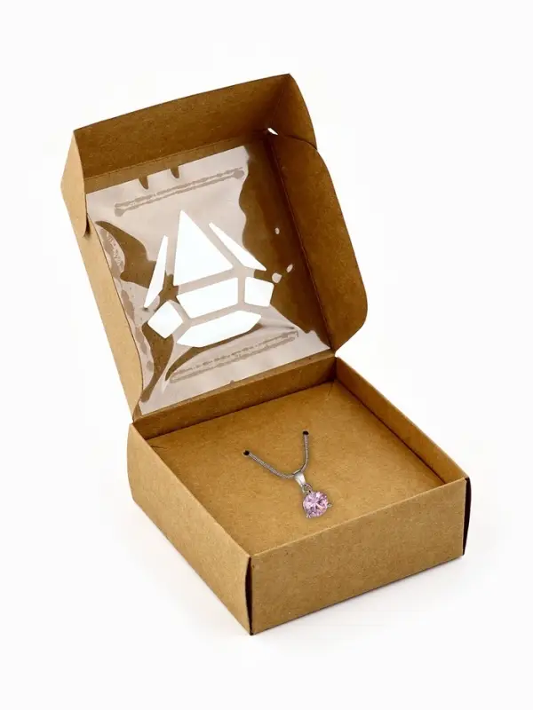 Коробка под бижутерию с окном &laquo;Алмаз&raquo;, 7.5 х 7.5 х 3 см