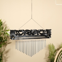 Музыка ветра "Орнамент" дерево, алюминий 40х1,5х50 см