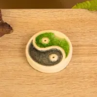 Подставка под благовония "Инь Янь" керамика, цв. МИКС, 7х7х1,5 см