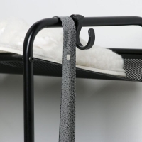 Ложка для обуви Доляна, с крючком, 42&times;4 см, покрытие антик серебро