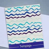 Тетрадь 48 листов в линейку Calligrata &laquo;Орнамент&raquo;, обложка мелованный картон, блок №2, белизна 75% (серые листы), МИКС