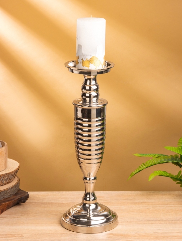 Подсвечник "Виктори" 13х13х35,5 см, алюминий