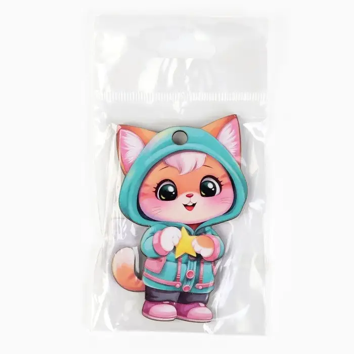 Ёлочная игрушка новогодняя &laquo;Котик&raquo;, на Новый год, 4,5 х 7,3 см