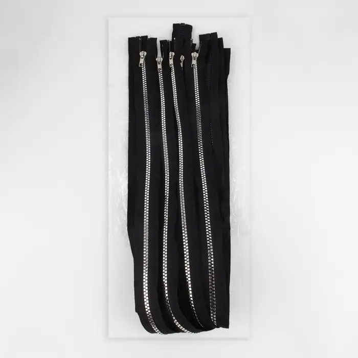 Молния &laquo;Трактор&raquo;, №5, разъёмная, декоративное звено &laquo;Квадрат&raquo;, замок автомат, 80 см, чёрная