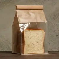 Пакет крафт бумажный, с окном, прямоугольное дно, 13 х 10 х 28 см