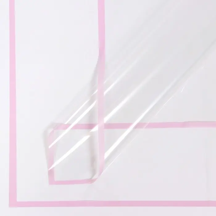 Пленка глянцевая для декора и флористики &laquo;Полоса&raquo;, 58&times;58 см, розовый
