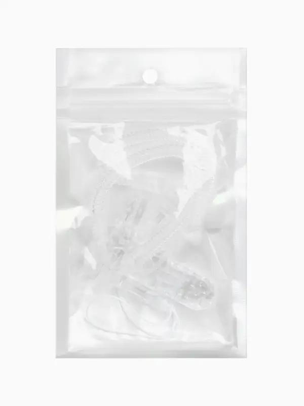 Держатель для соски - пустышки, пружинка, 2 шт., прозрачный, Крошка Я