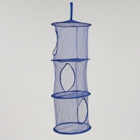 Корзина подвесная для игрушек, 3 секции, 27 &times; 27 &times; 70 см, МИКС