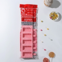 Форма для мороженого &laquo;Моника&raquo;, силикон, 38&times;11&times;2 см, 8 ячеек (6,6&times;3,4 см), цвет МИКС