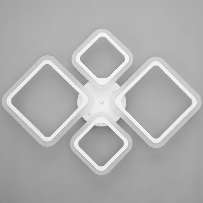 Люстра с ПДУ 24305/2 96Вт LED, диммир., 3000-6500К, белый, 71х52х10см