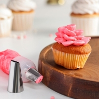 Насадка кондитерская &laquo;Лепесток&raquo;, № 128, d=3,4 см, выход 2,3 см, нержавеющая сталь