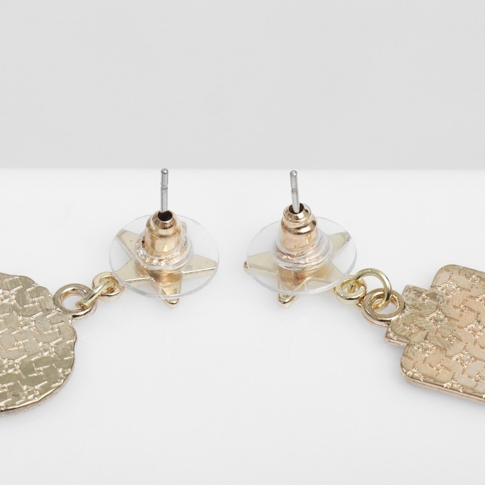 Серьги эмаль &laquo;Путешествие&raquo; воздушный шар, цвет розовый в золоте