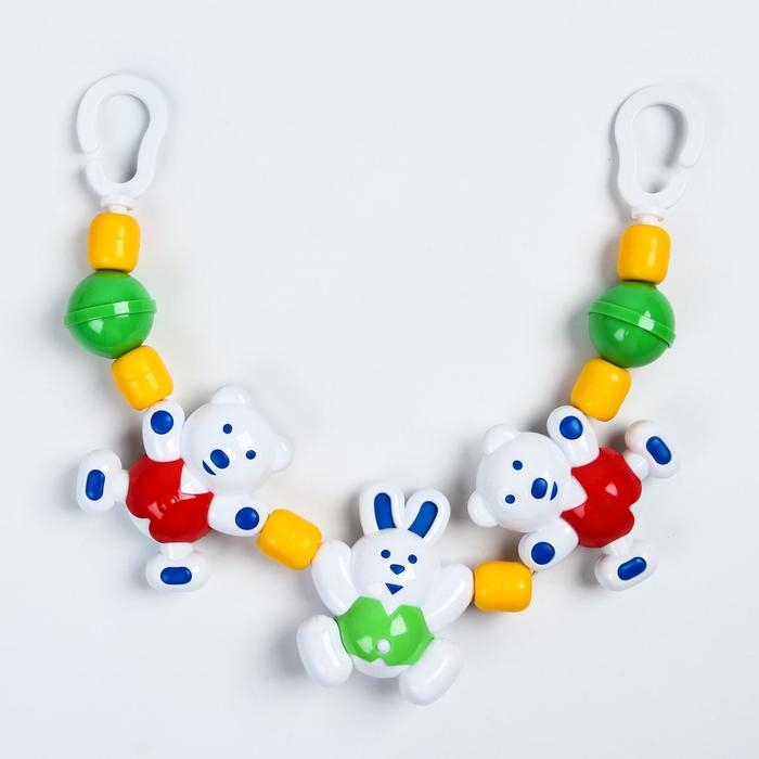 Растяжка на коляску/кроватку &laquo;Лесная сказка&raquo;, 3 игрушки, Аэлита