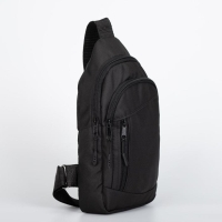 Сумка-слинг из текстиля, &laquo;ЗФТС&raquo;, цвет чёрный