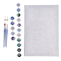 Картина по номерам на холсте с подрамником &laquo;Гортензии&raquo;, 20х30 см