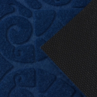 Коврик придверный Доляна &laquo;Восточная сказка&raquo;, влаговпитывающий, без окантовки, 40&times;60 см, синий