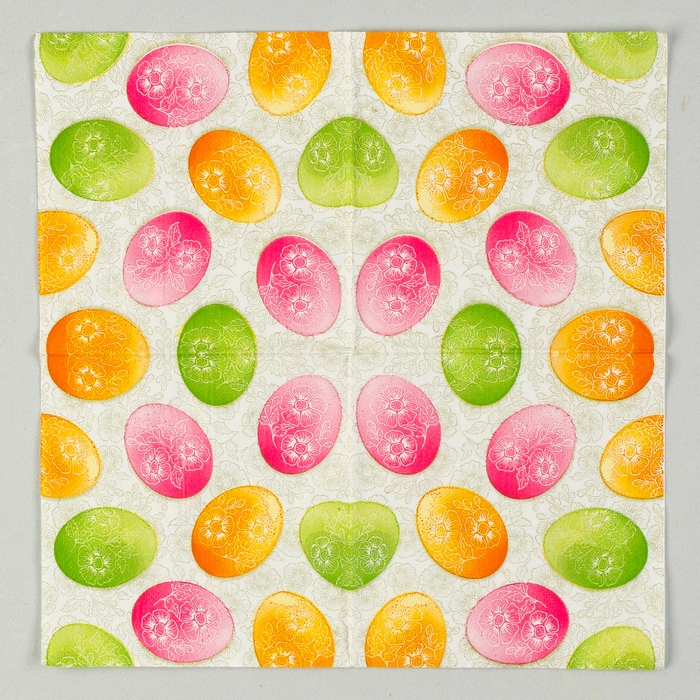 Салфетки бумажные &laquo;Пасхальные яйца&raquo; 25х25 см, набор 20 шт.