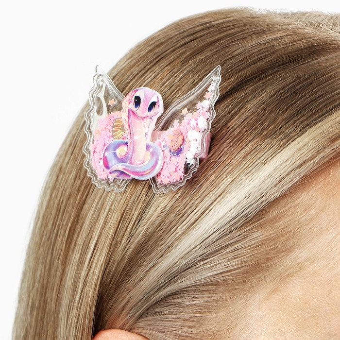 Заколка с шейкером новогодняя &laquo;Змейка&raquo;, на Новый год, 6 х 45 см