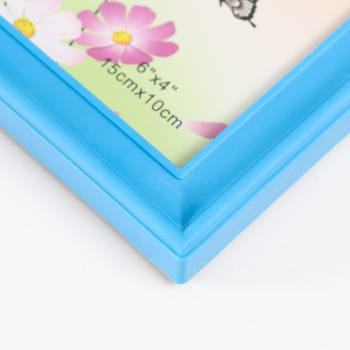 Фоторамка пластик на 3 фото 10х10 см, 10х15 см, 13х18 см "Мальчик" синяя 35,5х32х2 см