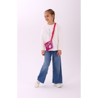 Сумка детская для девочки с пайетками "Самая милая", на молнии, цвет розовый, 17,5х0,5х14,5 см