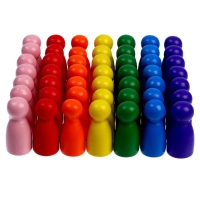 Набор фигурок для изучения счёта &laquo;Пешки&raquo; 50 шт. МИКС