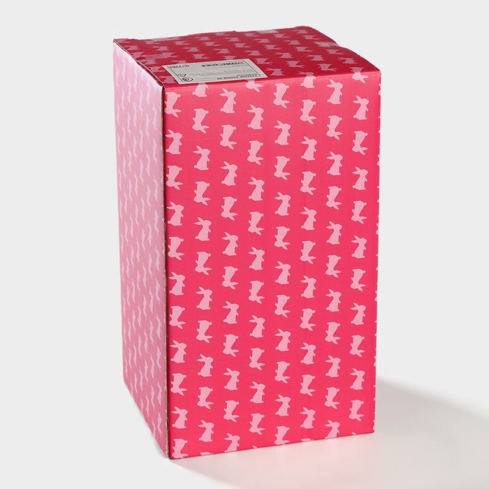 Конфетница Доляна &laquo;Зайка&raquo;, 13,3&times;21,5 см, цвет белый