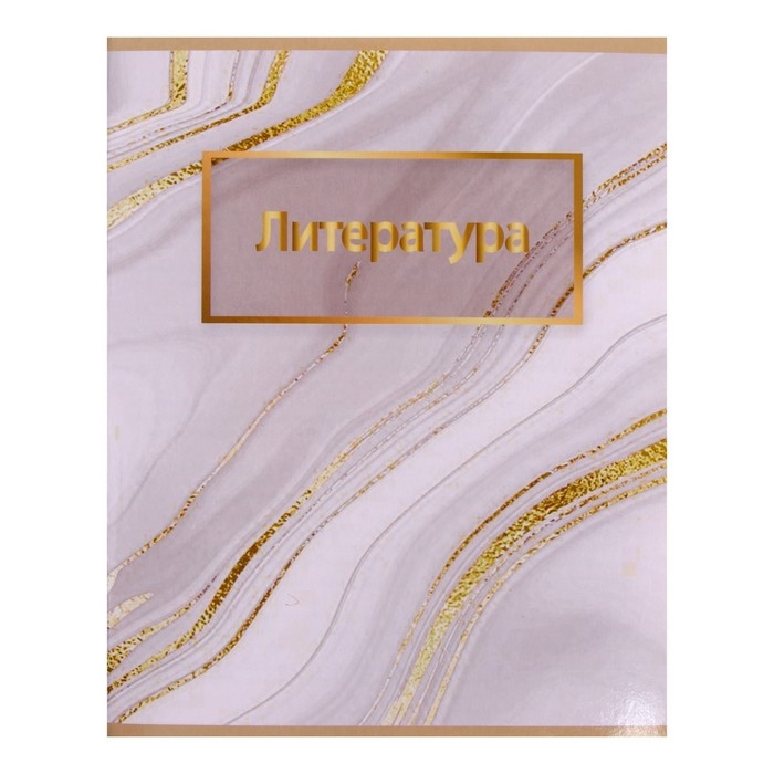 Комплект предметных тетрадей 48 листов "Мрамор светлый", 10 предметов, со справочным материалом, обложка мелованный картон, УФ-лак (полный), блок офсет