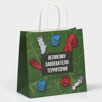 Пакет подарочный, упаковка, &laquo;Завоеватель&raquo;, 22 х 22 х 11 см