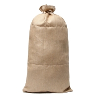 Мешок джутовый, 45 &times; 90 см, плотность 420 г/м&sup2;, плетение 69 &times; 63 нити, с завязками