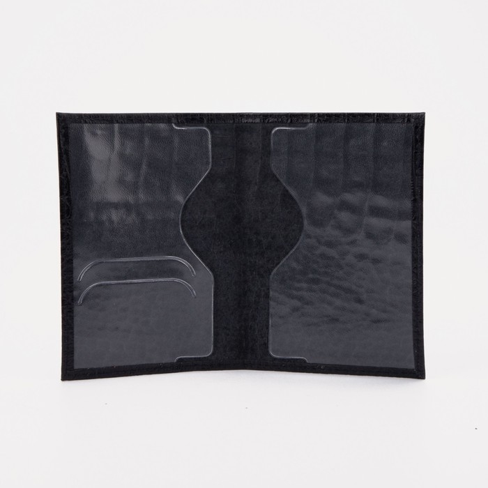 Обложка для паспорта, цвет чёрный